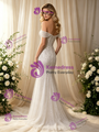 Sexy White Mermaid Sequins Beading Wedding Dress