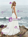 Simple White Two Piece Lace Wedding Dress