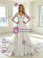 White Tulle Lace Appliques Wedding Dress