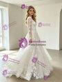 White Tulle Lace Appliques Wedding Dress