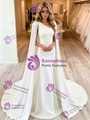 Sexy White Mermaid One Shoulder Wedding Dress