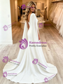 Sexy White Mermaid One Shoulder Wedding Dress