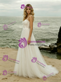 Tulle Lace Appliques Straps Wedding Dress