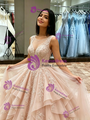 Ball Gown Tulle Appliques Quinceanera Dress