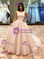 Tulle Scoop Neck Sleeveless Quinceanera Dress
