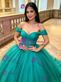 Tulle Off the Shoulder Quinceanera Dress