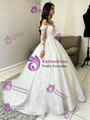 White Tulle Long Sleeve Appliques Quinceanera Dress