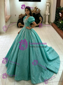 Sequins Puff Sleeve Quinceanera Dress