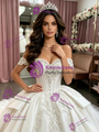 White Tulle Off the Shoulder Appliques Quinceanera Dress