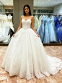 White Tulle Appliques Straps Quinceanera Dress