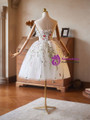 White Tulle Embroidery Pearls Homecoming Dress