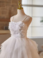 White Tulle Spaghetti Straps Short Homecoming Dress