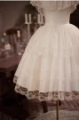 Vintage White Lace Tiers Homecoming Dress