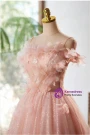Pink Tulle Sequins Pleats Homecoming Dress