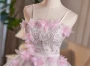 Tulle Sequins Spaghetti Straps Homecoming Dress