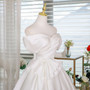 White Satin Pleats Bow Homecoming Dress