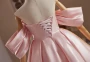 Pink Satin Off the Shoulder Pleats Homecoming Dress