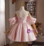 Pink Satin Off the Shoulder Pleats Homecoming Dress