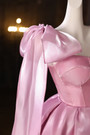 Pink Straps Beading Homecoming Dress