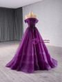 Pink Tulle Strapless Pleats Beading Prom Dress