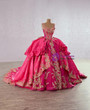 Purple Tulle Sequins Lace Appliques Beading Prom Dress