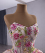 Ball Gown Sequins Beading Strapless Prom Dress