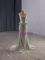 Sexy Green Mermaid Strapless Sequins Beading Prom Dress