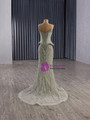 Sexy Green Mermaid Strapless Sequins Beading Prom Dress