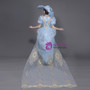 Blue Tulle Appliques Puff Sleeve Victorian Dress