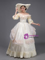 Champagne Puff Sleeve Lace Rococo Baroque Dress