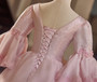 Pink Short Sleeve Bow Rococo Vintage Gown Dress