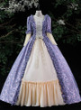 Purple Long Sleeve Rococo Vintage Dress