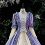 Purple Long Sleeve Rococo Vintage Dress