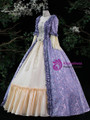 Purple Long Sleeve Rococo Vintage Dress