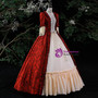 Burgundy Long Sleeve Rococo Vintage Dress