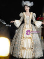 Green Long Sleeve Victorian Vintage Dress