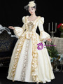 Champagne Long Sleeve Lace Vintage Dress