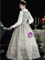 Two Piece Palace Vintage Long Dress