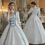 White Short Sleeve Bow Vintage Dress