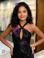 Black Sequins Halter Homecoming Dress