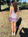 Purple One Shoulder Homecoming Dress