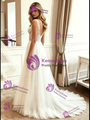 White Tulle Lace Straps Wedding Dress