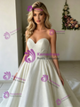 Ball Gown White Strapless Wedding Dress