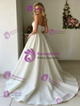 Ball Gown White Strapless Wedding Dress