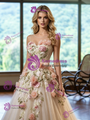 Ivory Tulle Appliques Wedding Dress
