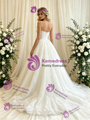 White Tulel Lace Spaghetti Straps Wedding Dress