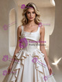 Ivory Satin Straps Wedding Dress