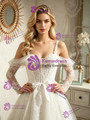 White Tulle Lace Long Sleeve Wedding Dress