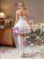 White Tulle Straps Wedding Dress