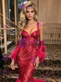 Sexy Mermaid Sequins Straps Prom Dress